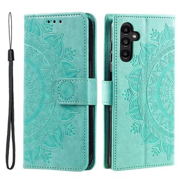 Husă Portofel Samsung Galaxy A34 5G - Mandala - Verde