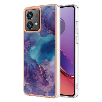 Husă TPU Motorola Moto G84 - Marble Pattern Electroplated IMD