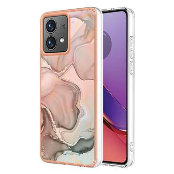 Husă TPU Motorola Moto G84 - Marble Pattern Electroplated IMD