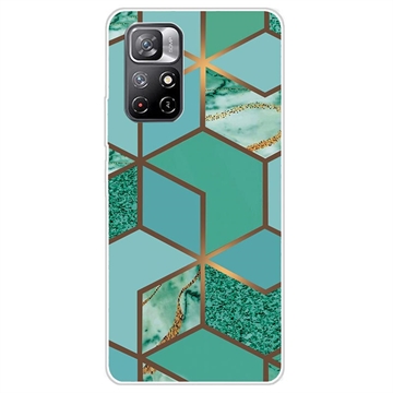 Husă TPU Xiaomi Redmi Note 11 Pro/Note 11 Pro 5G - Marble Pattern IMD - Verde