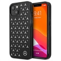 Husă iPhone 13 - Mercedes-Benz Stars Pattern - Negru