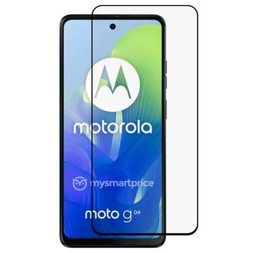 Protector de Ecran din Sticla Securizata pentru Motorola Moto G04 - Full Cover - Marginea Neagră