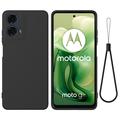 Husă Silicon Motorola Moto G04/G24 - Liquid - Negru