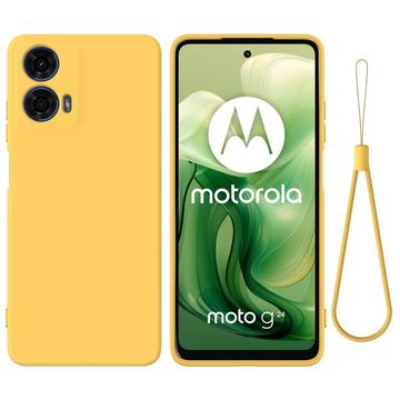 Husă Silicon Motorola Moto G04/G24 - Liquid - Galben