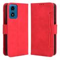 Husă Portofel Motorola Moto G24 Power/G04/E14 - Cardholder - Roșu