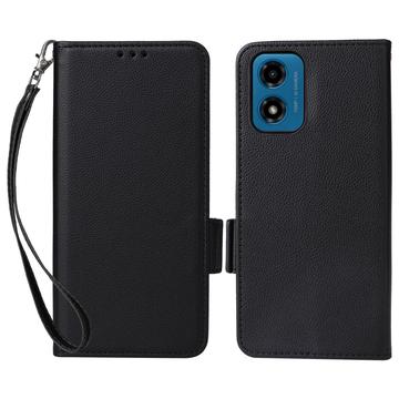 Husă Portofel Cu Închidere Motorola Moto G24 Power/G24 - Negru