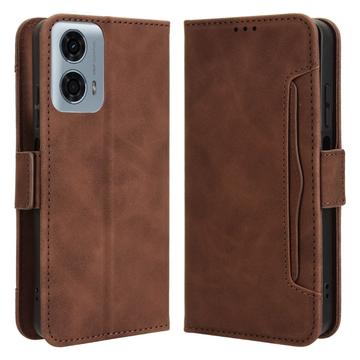 Husă Portofel Motorola Moto G34 - Cardholder - Maro