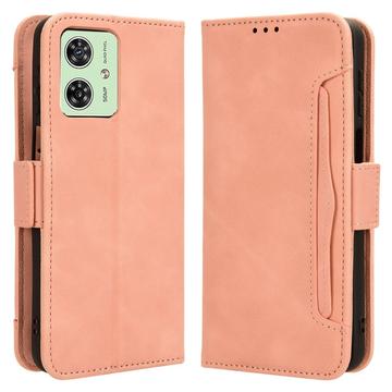 Husă Portofel Motorola Moto G54 - Cardholder - Roz