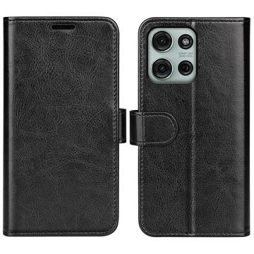 Husă Portofel cu Închidere Magnetică Motorola Moto G75 - negru