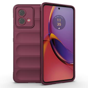 Husă TPU Motorola Moto G84 - Rugged - Roșu Vin