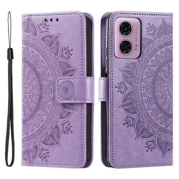 Husă Portofel Motorola Moto G85/S50 Neo - Mandala - Violet