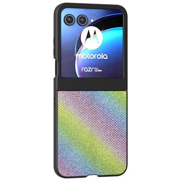 Husă hibridă Motorola Razr 50 Textura Strasuri - Multicolor