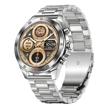 NX1 Pro Luxury Metal de lux Business Smart Watch Monitorizarea sănătății Monitorizarea sănătății Bluetooth Apelare impermeabil Sport Watch - Argintiu