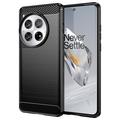 Husă TPU Brushed OnePlus 12 - Fibră de Carbon - Negru