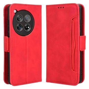 Husă Portofel OnePlus 12R/Ace 3 - Cardholder - Roșu