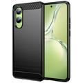 Husă TPU Brushed OnePlus Nord CE4 Lite/Oppo K12x - Fibră de Carbon - Negru