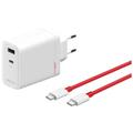 OnePlus SuperVOOC 120W Porturi duble GAN Adaptor de alimentare - alb