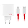 OnePlus SuperVOOC 80W Dual Ports GaN Power Adapter 5461100597 - Alb