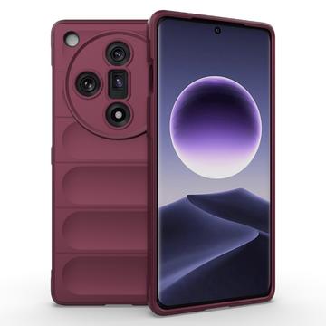 Husă TPU Oppo Find X7 - Rugged - Roșu Vin