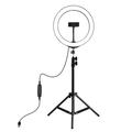 PULUZ PKT3035 10.2" Ring Light LED Fill Light + 1.1m Trepied Stand pentru Vlogging Live Broadcast