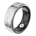 PX02 Crack Design smart ring multifuncțional cu control foto - Dimensiune: 17.4mm - Argint