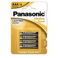 Baterii alcaline Panasonic LR03/AAA - 4 buc.