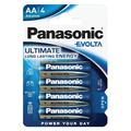 Baterii alcaline Panasonic Evolta LR6/AA - 4 buc.