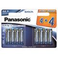 Baterii alcaline Panasonic Evolta LR6/AA - 8 buc.