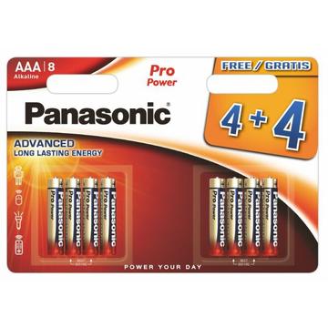 Baterii alcaline Panasonic Pro Power LR03/AAA - 8 buc.