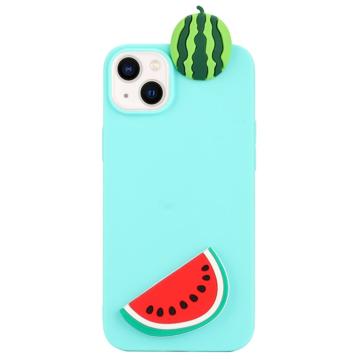 Husă TPU iPhone 14 Plus - 3D Cartoon - Pepene Verde