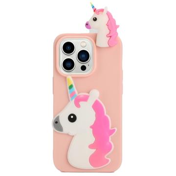 Husă TPU iPhone 14 Pro Max - 3D Cartoon - Unicorn