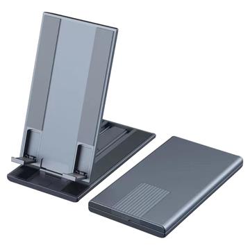 Suport pentru telefon Suport de birou reglabil din aluminiu pentru tabletă Suport pentru telefon complet pliabil Accesorii de birou - negru