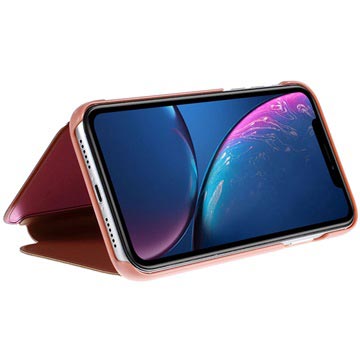 Husă cu rabat pentru iPhone XR Mirror View din seria de lux