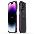 Polar Lights Style Ramă De Protecție Bumper Metal iPhone 14 Pro Max - Negru / Violet