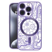 Husă cu protectie pentru obiectivul camerei iPhone 16 Plus Prio Elegant Mag - Violet