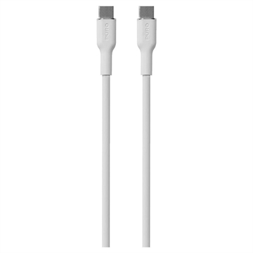 Cablu Puro Icon Soft USB-C / USB-C - 1,5 m - alb