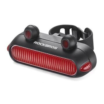 ROCKBROS RFL02 LED lampă spate bicicletă broască bicicletă spate ciclism siguranță lanternă lampă frână - negru