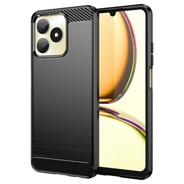 Husă TPU Brushed Realme C53/Narzo N53 - Fibră de Carbon