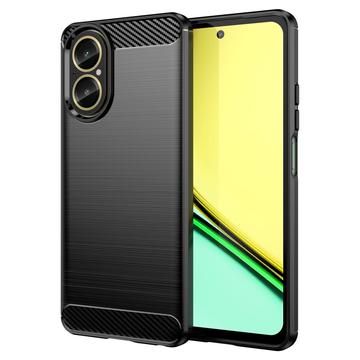 Husă TPU Brushed Realme C67 4G - Fibră de Carbon