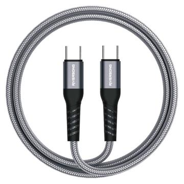 Riversong Hercules 06 Cablu USB-C împletit din nailon - 1m/100W - Gri