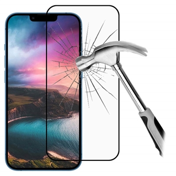 Protector de Ecran pentru iPhone 14 Pro Max - Rurihai Full Cover - Marginea Neagră