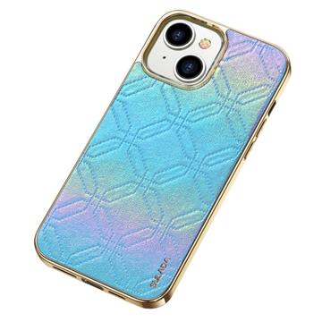 Husă Acoperită iPhone 14 - Sulada Electroplating - Albastru