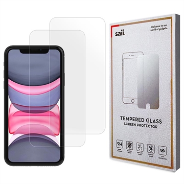 Geam Protecție Ecran - 9H - iPhone 11 - Saii 3D Premium - 2 Buc.