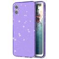 Husă TPU Samsung Galaxy A05 - Stylish Glitter - Violet Transparent