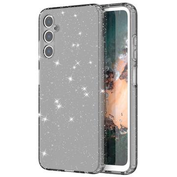 Husă TPU Samsung Galaxy A05s - Stylish Glitter - Negru Transparent