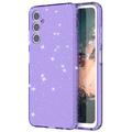 Husă TPU Samsung Galaxy A05s - Stylish Glitter - Violet Transparent