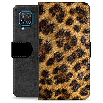 Husă Portofel Premium - Samsung Galaxy A12 - Leopard