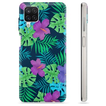 Husă TPU - Samsung Galaxy A12 - Floare Tropicală