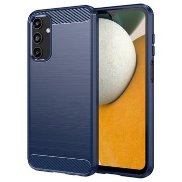 Husă TPU Brushed Samsung Galaxy A15 - Fibră de Carbon - Albastru