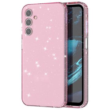 Husă TPU Samsung Galaxy A15 - Stylish Glitter - Roz Transparent